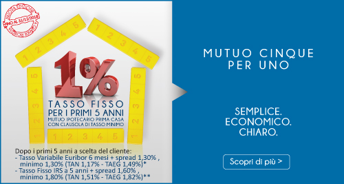 Immagine prodotto Mutuo Cinque Per Uno
