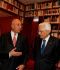 CONVEGNO / IL PRESIDENTE DELLA REPUBBLICA, SERGIO MATTARELLA, ACCOLTO DAL PRESIDENTE DELL'ABI E DEL GRUPPO CASSA DI RISPARMIO DI RAVENNA ANTONIO PATUELLI