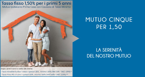 Immagine prodotto Mutuo Cinque Per 1,50