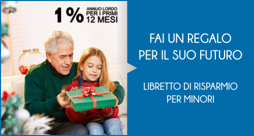 Immagine prodotto Libretto di Risparmio per Minori