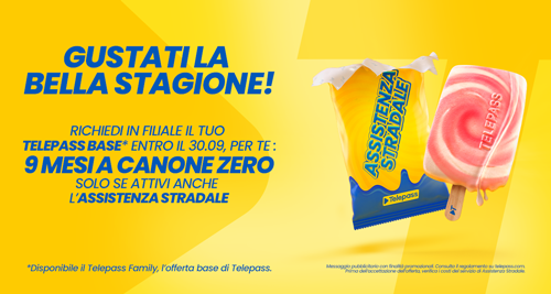 Immagine prodotto Telepass Promo 9 mesi