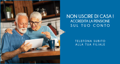 Immagine prodotto Accredito della pensione su conto corrente